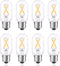 25 Watt Equivalent E26 LED Bulb, Energy Efficient 2W, Warm White 2700K 200lm Dimmable Tubular E26 Edison Light Bulbs T14 T45 LED Bulb for Pendant ...