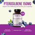 150mg Pterostilbene Supplement - Once Daily Antioxidant Supplement for Healthy Aging Immune Heart Skin and Brain Support - Naturally Derived Non-G...