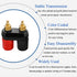 4Pcs Black and Red Plastic Shell 4mm Speaker Terminal Binding Post Power Amplifier Dual 2-Way Banana Plug Jack for Speaker Amplifier Terminal...