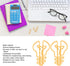 100Pcs Light Bulb Paper Clips Metal Special Shaped Paperclip with Storage Box Page Markers for School Office Supplies (Yellow)...