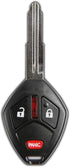 KeylessOption Key Fob Replacement for 2007 2008 2009 2010 2011 2012 2013 2014 2015 2016 2017 Mitsubishi Endeavor Remote, 3-Button OUCG8D-620M-A, L...