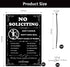 Metal No Soliciting Sign for House Front Door Yard Fence 12 x 8 inch No Soliciting Sign Sticker for Home, Don't Knock Don't Ring Bell No Solicitat...