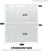 20 Pack Recipe Card Page Protectors, Clear Refill Sheets for 3 Ring Binders, 4" x 6", 2 Pockets Per Page, Holds 4 Cards Per Sheet, Perfect for Rec...