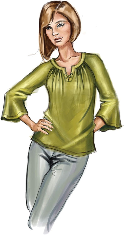 Butterick Patterns Butterick B6632 Loose Fit Women's Pullover Top Sewing Patterns, Sizes 14-22...