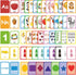 ZazzyKid Flash Cards for Toddlers Learning: 54 Double Sides Flashcards for Alphabets, Numbers, Colors, Shapes - Educational Toys for Preschool...