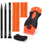 Plastic Razor Blade Scraper 20PCS Plastic Razor Blades,3 Kinds of Two-Way Scratch Free Plastic Scrapers,Plastic Scraper for Sticker Scraper Remove...