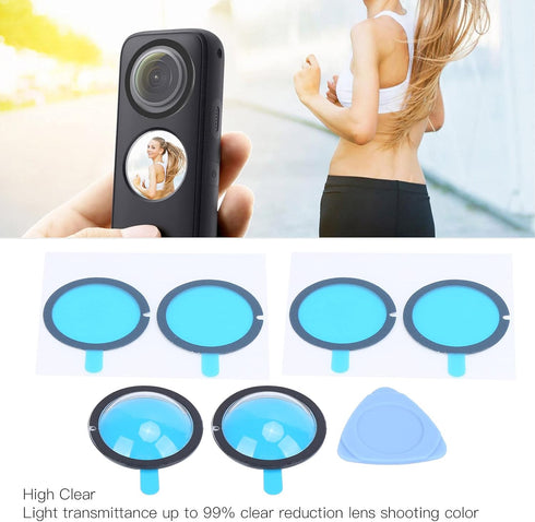 Lens Guards Cover Camera Lens Protector Protective Guard Cover Protector Accessories Lens Protector Guards for Insta360 ONE X2 Panoramic Camera...