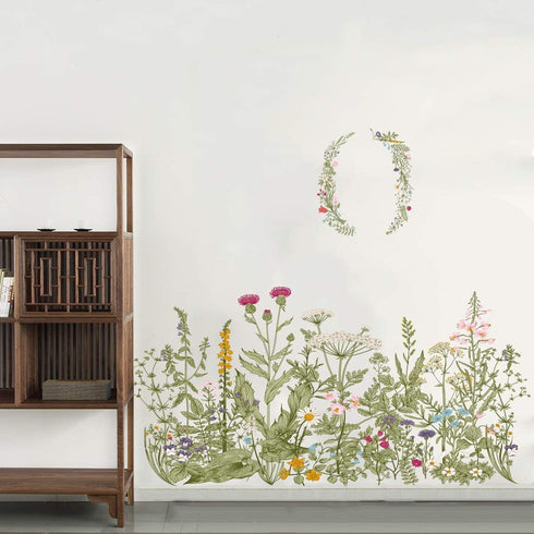Flower Clusters Wall Decals Removable Wall Stickers DIY Peel and Stick Art Murals for Kids Room Nursery Classroom Bedroom Living Room Home Decorat...