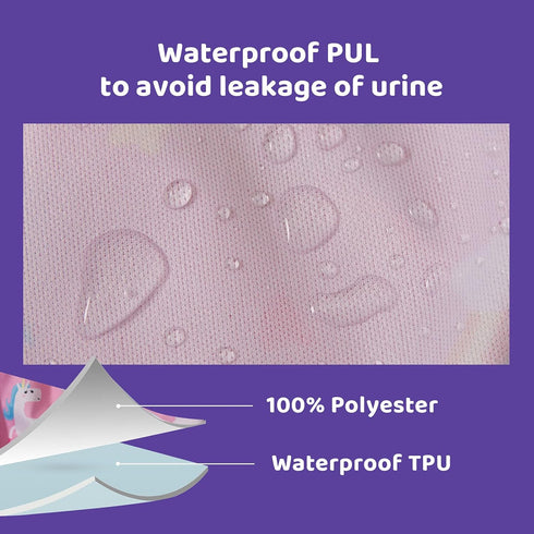 Waterproof Swim Diaper Cover with Good Elastic Rubber for Toddlers - Girl 2t...