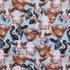 Cow Portrait Cotton Calico Fabric - Holstein, Hereford, Highland Cattle Precut Fabric by The Yard - One Yard...