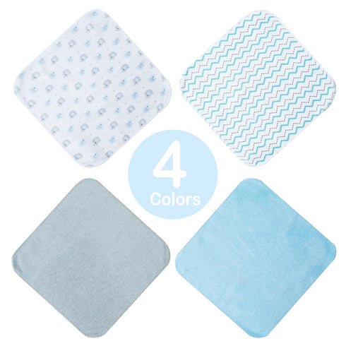 Softan Baby Washcloths, 24Pack Baby Wash Cloths Extra Soft & Ultra Absorbent, Baby Towels and Washcloths Face Towels for Unisex Boys Girls Body, W...