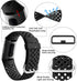 Wepro Bands Replacement Compatible Fitbit Charge 3 for Women Men Large, Waterproof Breathable Holes Watch Sport Strap Accessories for Fitbit Charg...