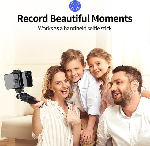 Aureday Phone Tripod, Flexible Tripod for iPhone and Android Cell Phone, Portable Small Tripod with Wireless Remote and Clip for Video Recording/V...