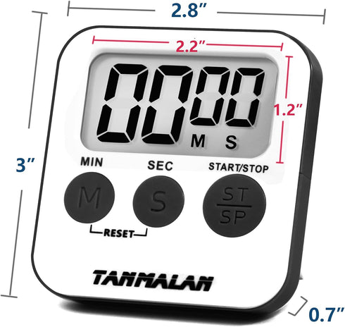 Kitchen Timer for Cooking Loud Alarm, Large Display, Auto Memory Loud Alarm, Large Display,Big Button?for Kids for Teacher Classroom Must Haves,Co...