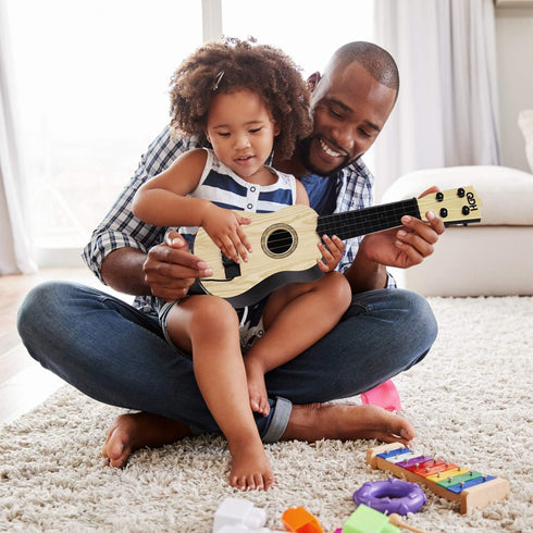 Kids Toy Ukulele Kids Guitar Musical Toy 17 Inch 4 String Mini Guitar with Pick Educational Learning Musical Instrument Toy for Ages 3-12 Children...