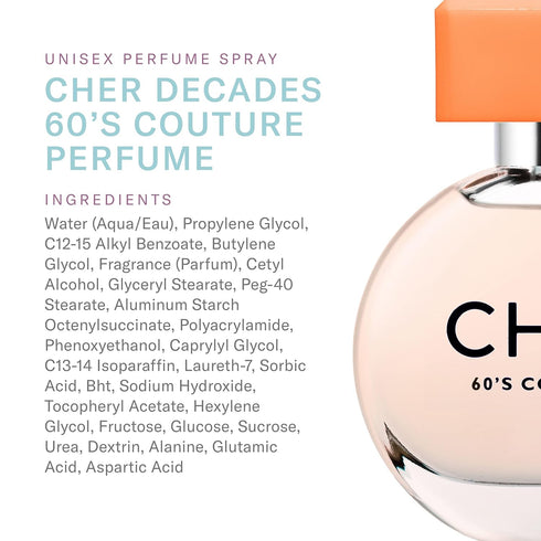 SCENT BEAUTY Cher Decades Couture - Unisex Perfume Spray - Cher Decades 60's - 1 Fl Oz...