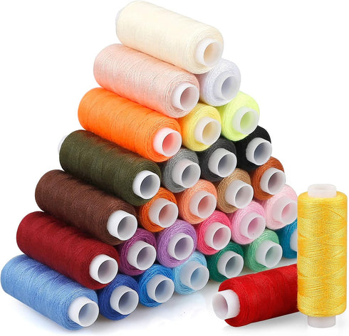 CiaraQ Sewing Threads Kits, 30 Colors Polyester 250 Yards Per Spools for Hand Sewing & Embroidery...