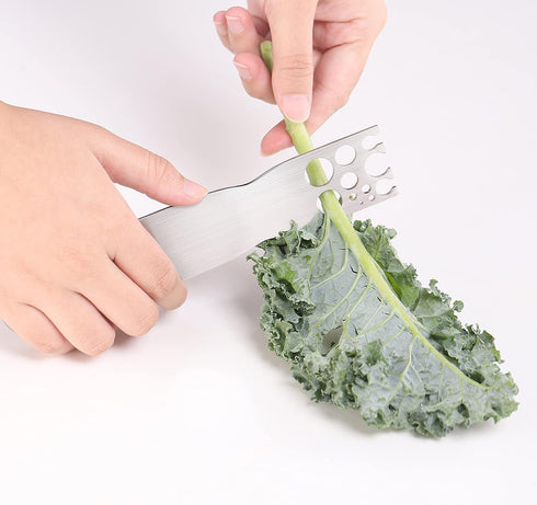 Stainless Steel Herb Stripper -Kale & Herb Stripper, for Leafy Greens and Woody Herbs, Kale Kitchen Gadgets Leaf Stripping Tool Separator...