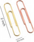 30 Pcs Jumbo Paper Clips - 2 Inch Large Metal Paperclips for Office & School Organization, Party/Wedding Decor, DIY - Gold & Rose Gold (U-SHAPED)...