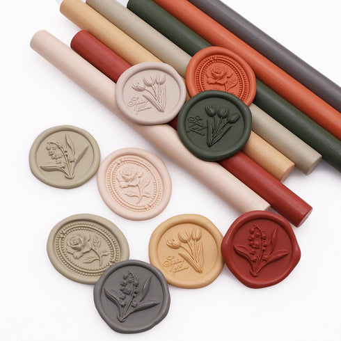 Wax Seal Sticks 10 Pcs? Sealing Wax Sticks Use with Glue Gun Wax Sticks for Stamp Seals Seal Wax Seal Stamps?Make Letters Wedding Invitations Lnvi...