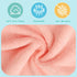 HOMEXCEL Baby Washcloths 24 Pack-Microfiber Coral Fleece Baby Bath Face Towel 7x9 Inch Extra Absorbent and Soft Burp Cloth and Wash Cloths for New...