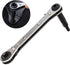 ANCIRS 3/16 to 3/8 Ratchet Wrench, HVAC Service Wrench with Hexagon Bit Adapter Kit for Air Conditioner, Refrigeration Equipment Repair...