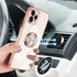 Omorro iPhone 11 Pro Case with Ring Kickstand - 360 Rotation, Shiny Rose Gold Edge, Compatible with Magnetic Car Mount...