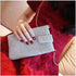 Bling Rhinestone Evening Handbag Cell Phone Purse Wallet Clutch Crossbody Bag...