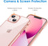 JETech Case for iPhone 13 6.1-Inch, Non-Yellowing Shockproof Phone Bumper Cover, Anti-Scratch Clear Back (Rose Gold)...