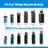 Straw Lid for Hydroflask, Lids with Straw for Hydroflask 12 16 18 20 32 40 64oz Wide Mouth Water Bottles, Replacement Straw Cap Lid for Hydroflask...