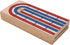 STERLING Games Folding Cribbage 3 Track Wooden Cribbage Board with Red White Blue Pegs for 3 Players...