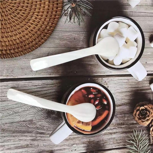 Caviar Spoons Shell Spoon, Hand Craft Mother ofPearl Caviar Spoons with Storage Box, Tiny Spoon WRound Handle for Caviar, Egg, lce Cream, Coffee,R...