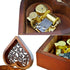 WESTONETEK Heart Shaped Vintage Wood Carved Mechanism Musical Box Wind Up Music Box Gift for Christmas/Birthday/Valentine's Day, Melody You are My...