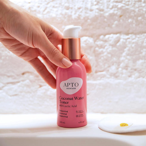 Skincare Coconut Water Toner with Lactic Acid, Daily Hydrating & Balancing Facial Toner, 4 fl. oz....