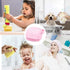 Pet Dog Cat Shedding Shampoo Brush Pet Bath Massage Shower Bubbles Self Cleaning Dog Grooming Brush Scrubber Brush for Bathing Hair Removal Soft S...
