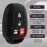 fits Toyota Camry Corolla Highlander Rav4 Key Fob Remote Case Cover Skin Protector...