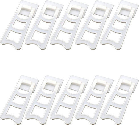 T Tulead White Picture Frame Easel Back 4.64-Inch Plastic Frame Easel Back Stand Photo Frame Back Stand 10PCS for Picture Photo Frame...