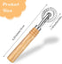 Bewudy Pastry Cutter Wheel, Professional Pasta Maker Cutter Wheel with Roller, Zinc Alloy Dumpling Lace Dough Noodle Ravioli Pizza Making Cutter f...