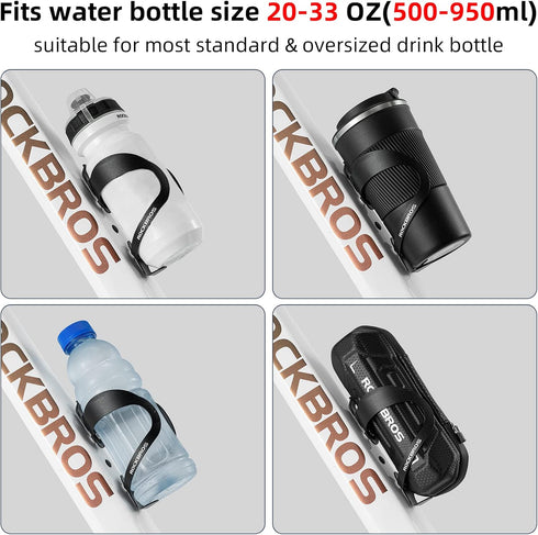 ROCKBROS Bike Water Bottle Holder-Lightweight Sturdy Alloy Aluminum Bike Water Bottle Cage Bike Cup Holder for Road Bike & Mountain Bike...