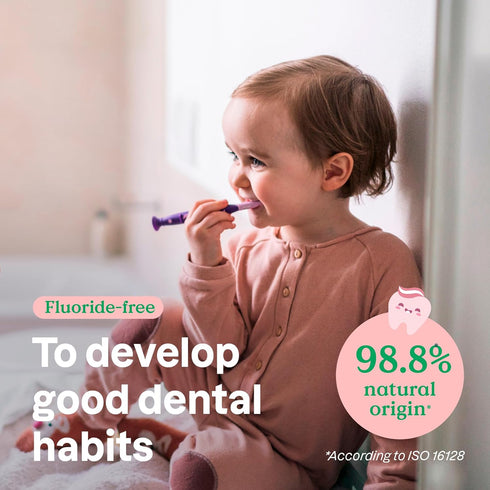 Attitude Baby and Child Fluoride-Free Training Toothpaste, EWG Verified, Naturally Derived Ingredients, Vegan, Strawberry, 2.6 Oz...