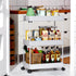 SPACEKEEPER Rolling Storage Cart 3 Tier Bathroom Cart Organizers with Wheels Laundry Room Organization Mobile Shelving Unit Utility Cart Storage S...