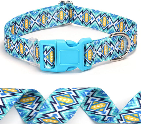 Rainbow Dog Collar for XS Small Medium Large XL dogs,Adjustable Nylon Pet Collars for Rainbow Pattern cute Girl or Boy Dog Collar Puppy cat Collar...