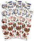Katy Sue Christmas Ball Ornaments Die Cut Decoupage Selection Pack.12 Pre-Cut Die Cut Sheets for Christmas Card Making Supplies, Card Toppers & Pa...