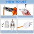 15 Pcs Extension Cord Replacement Plug 2 Prong 125V 15A Male Power Plug Rotatable Electric Plugs Lamp Plug for Small Appliances Power Strips DIY C...