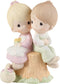 Precious Moments, Love One Another, Bisque Porcelain Figurine, E1376...