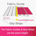 Guidelines4Quilting Quilt Ruler Upgrade Kit for 12 Inch and 24 Inch Rulers, Cut Accurate Strips and Squares Even in 1/8 Inch Increments with No Fa...
