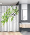 Ambesonne Nature Stall Shower Curtain, Twiggy Spring Tree Branch Refreshing Leaves Summer Peaceful Woodland Graphic, Fabric Bathroom Decor Set wit...