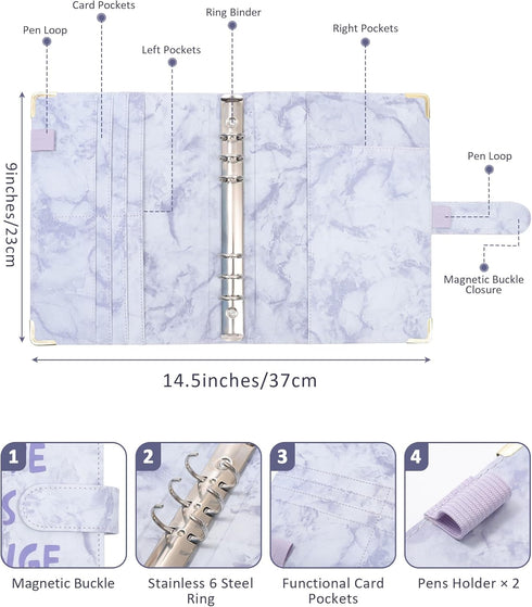 100 Envelopes Money Saving Challenge Binder - A5 Money Saving Budget Binder Easy and Fun Way to Save $5,050 Savings Challenges Book with Envelopes...