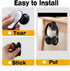 Headphone Stand - Adjustable Headset Wall Mount Holder Adhesive Gaming Headphone Hanger Hook Earphone Clamp for Most Headphone (Black), HK-SS-01-B...