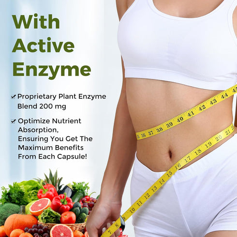 2000 MG Fruits and Vegetables Supplements, Natural Balance Over 35+ Fruits and Vegetables, 100% Whole Food Superfoods Fruit and Veggies Supplement...
